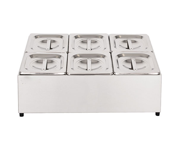 Cuve inox pentru ingrediente 6GN 1/6